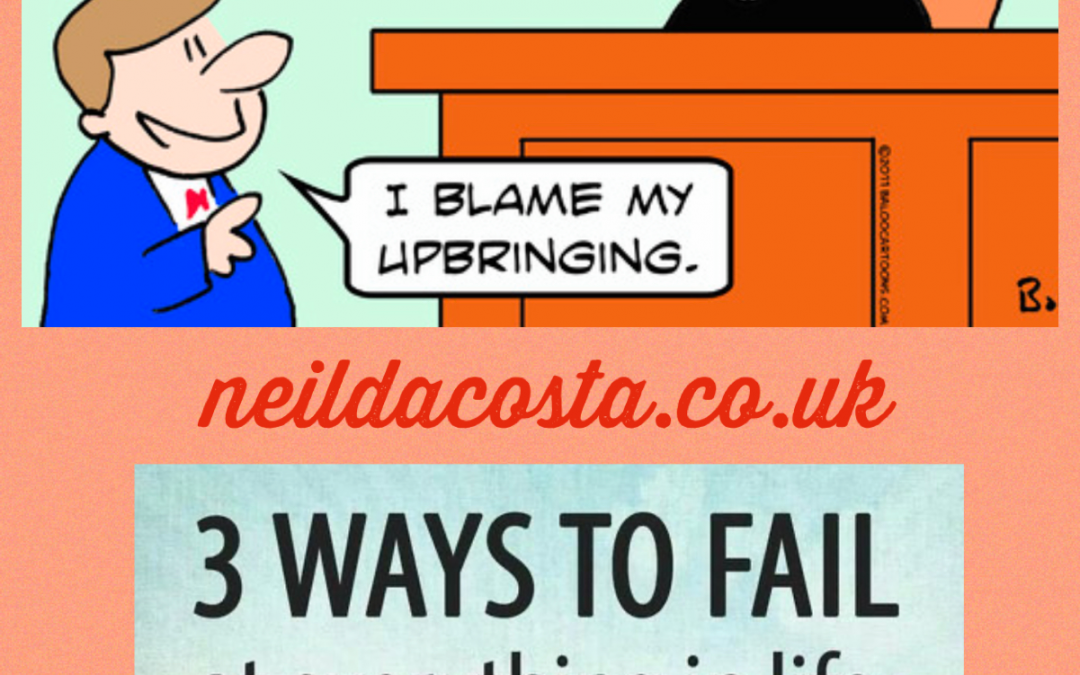 Stop Playing The Blame Game !