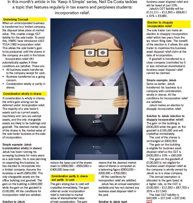 Incorporation Relief Article